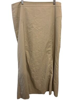 Mango Tan A-Line Maxi Skirt